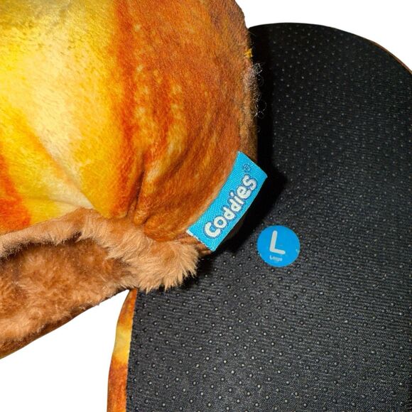 Coddies Bread Loafers Cozy Faux Fur Lined Slippers Unisex Size Large - Picture 3 of 8